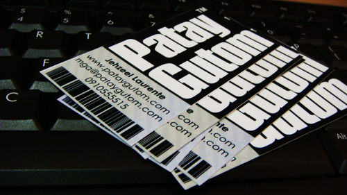 Patay Gutom Calling Cards Patay Gutom Calling Cards