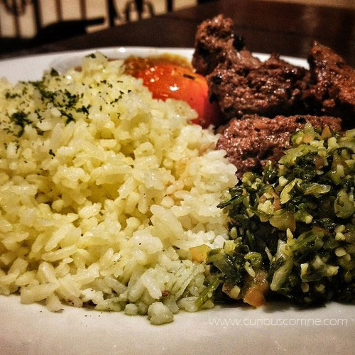 Grilled-Beef-Kebab-with-Buttered-Rice